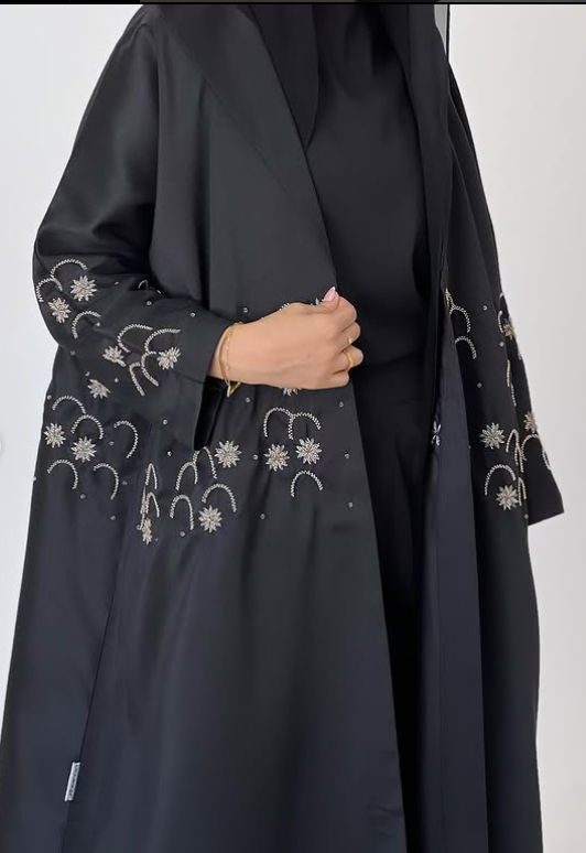 black with pattern
